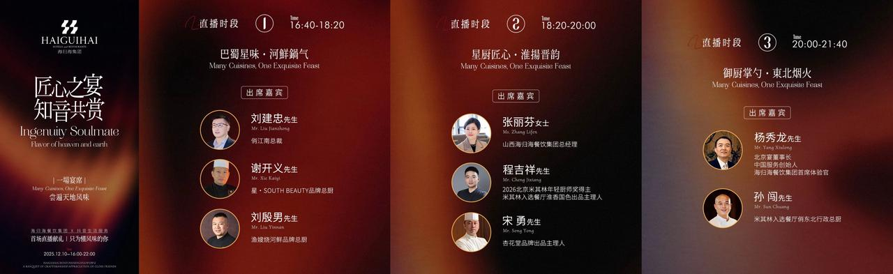 海歸海餐飲集團攜旗下13個品牌齊聚抖音直播間，探索“精致餐飲”內容經(jīng)營